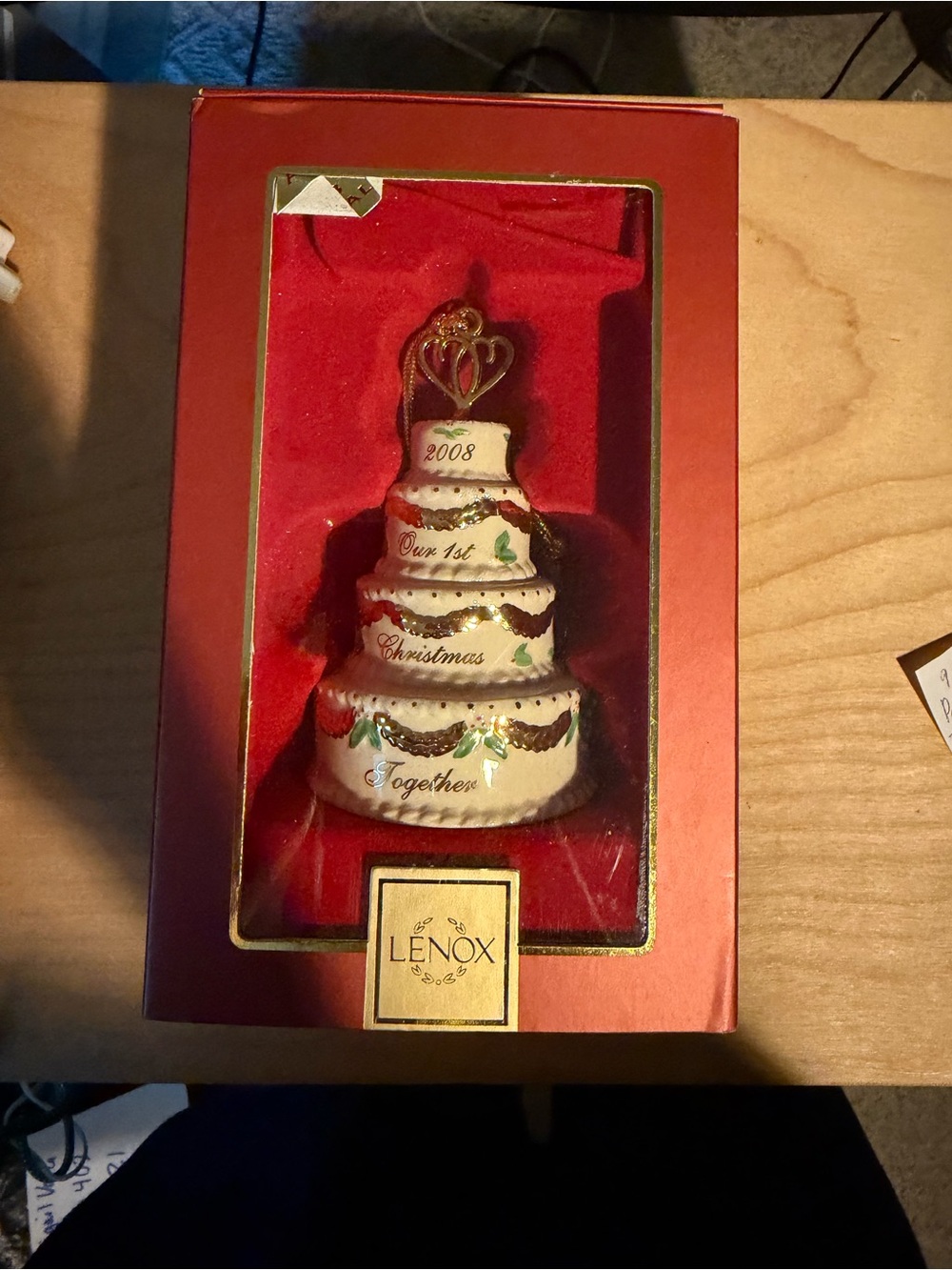 Lenox 2008 Our First Christmas Together Ornament